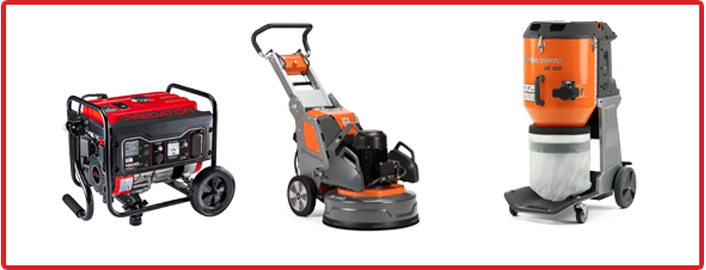 floor grinder and vacuum rentals for your flooring project